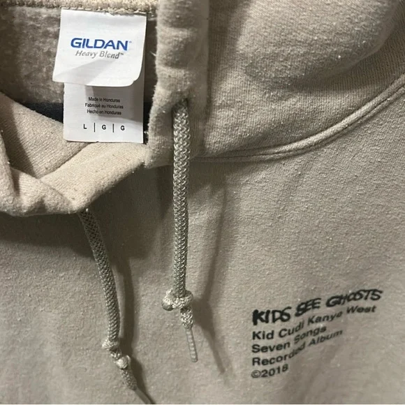 Gildan Kayne West X Takashi Murakami X KidCudi KIDS SEE GHOSTS Hoodie Merch2018 - Picture 5 of 16
